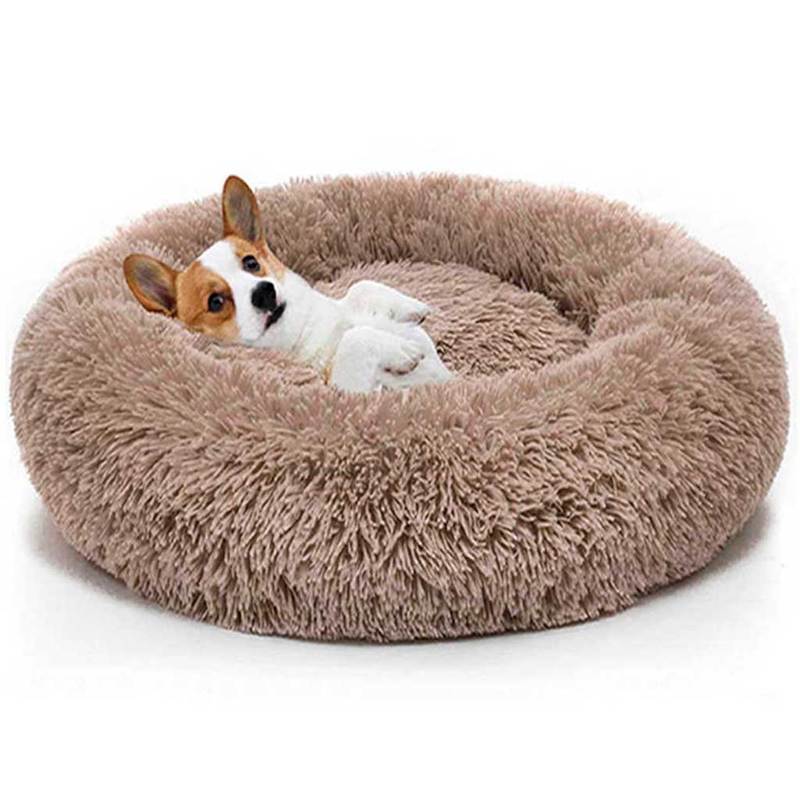 Cama Perro Mascota Antiestres Felpa 90cm